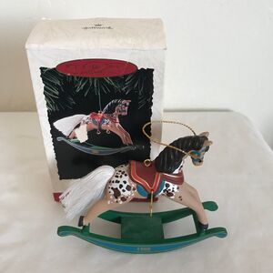VTG Hallmark Keepsake Collector Series Christmas Ornament 1995 Rocking Horse